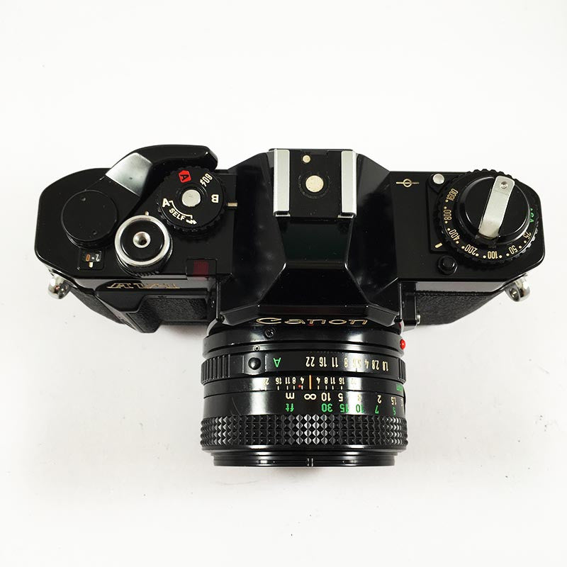 Canon AV-1 Noir & 50mm FD 1.8