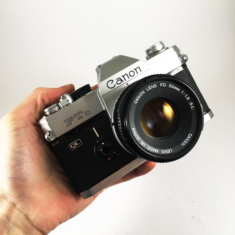 Canon FTb QL Chrome & FD 50mm 1.8 S.C.