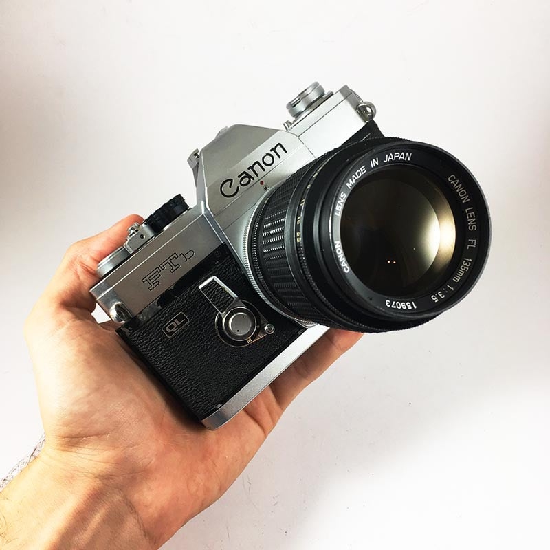 Canon FTb QL & FL 135mm 3.5