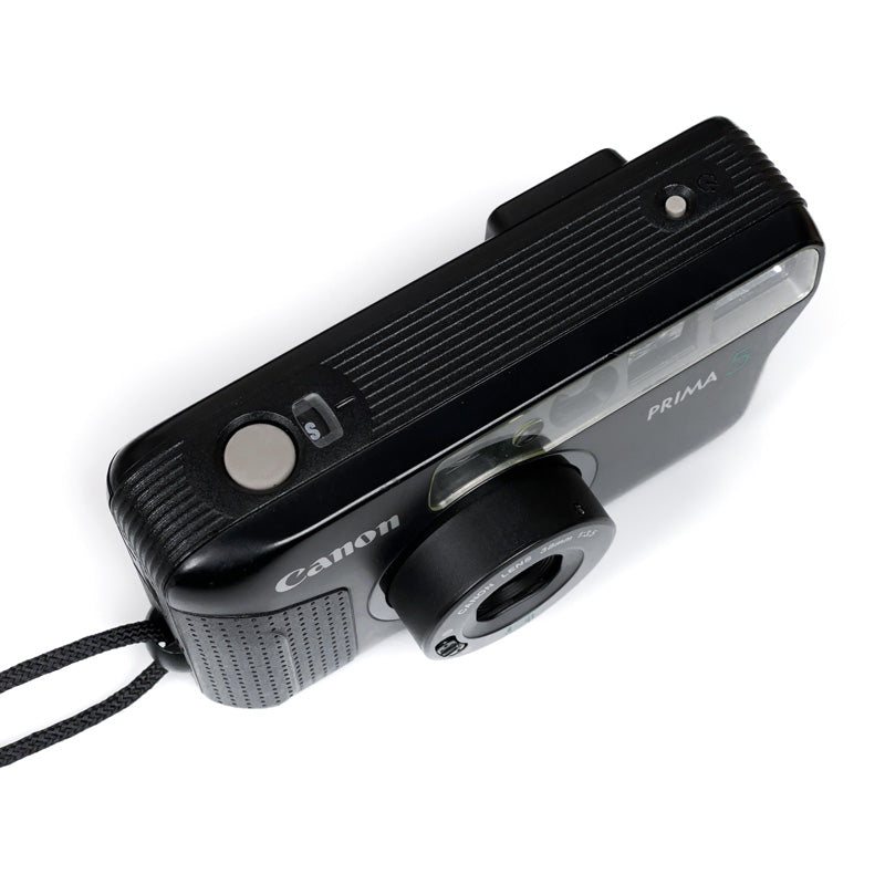 canon prima 5 38mm 3.5 compact point and shoot argentique pellicule film photo photographie ancien vintage automatique flash 35mm 24x36 135