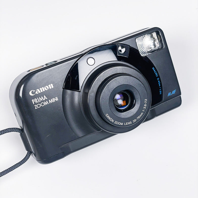 canon prima zoom mini appareil argentique pellicule film ancien vintage photo 38mm 76mm 24x36 135 35mm
