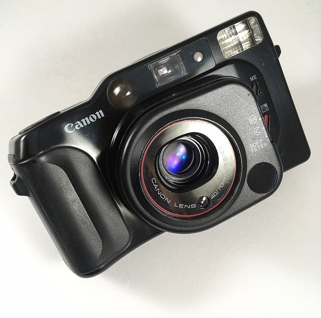 canon top twin toptwin autofocus point and shoot compact argentique appareil film pellicule 1986 40mm 70mm