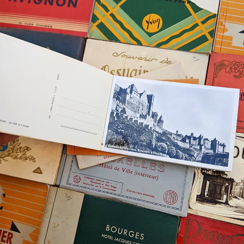 carnet vues touristiques ancien vintage carte postale photographie ville région monument tourisme 1920