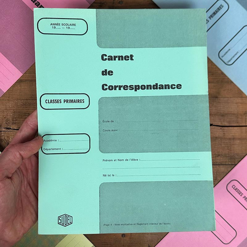 carnet de correspondance professeurs parents notes remarques 1970 1980 école collège lycée