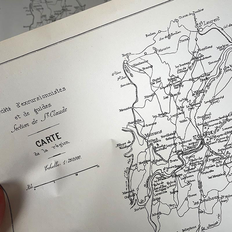 Carte d'Excursions St Claude 1930