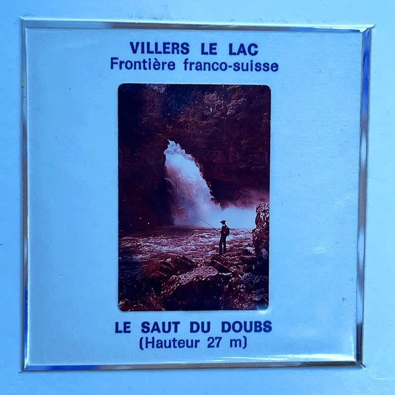 carte diapo saut du doubs janin photographie premier jour d'édition timbre sortie officielle la poste ancienne vintage 1973