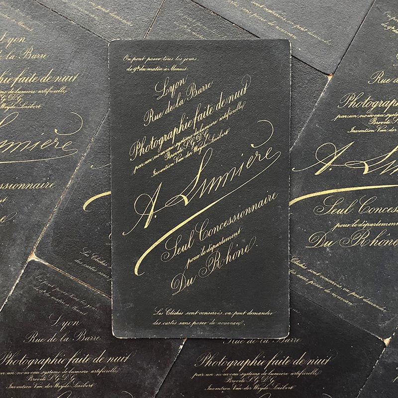 Photo Card Antoine Lumière 1880