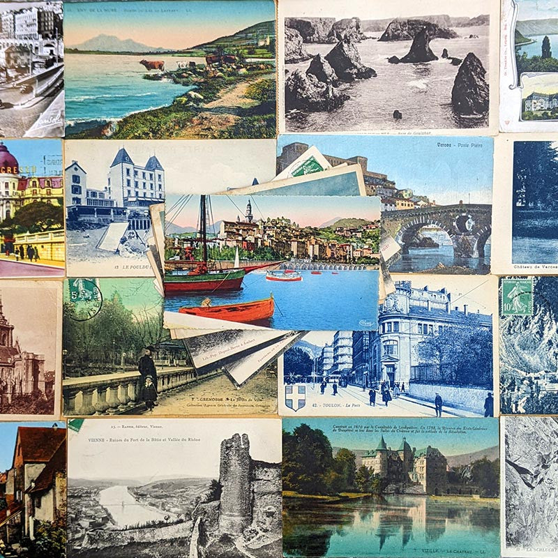 carte postale ancienne vintage photo 1900 1910 1920 1930 1940 noir et blanc couleur CP CPA france international