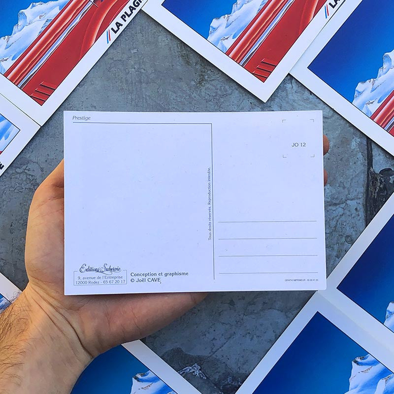 carte postale station de ski snow la plagne savoie sport hiver 1990 1992 ancien vintage