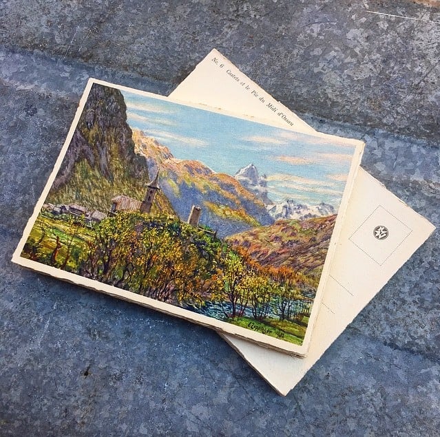 Carte Postale Lourdes Castets Pic Midi d'Ossau 1932
