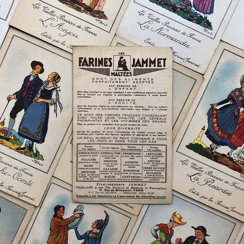 "Old Provinces" Jammet Flours Card 1950