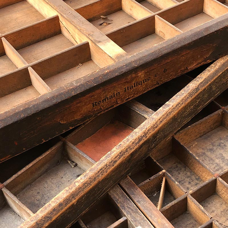Printer's Tray (Untreated) 1950
