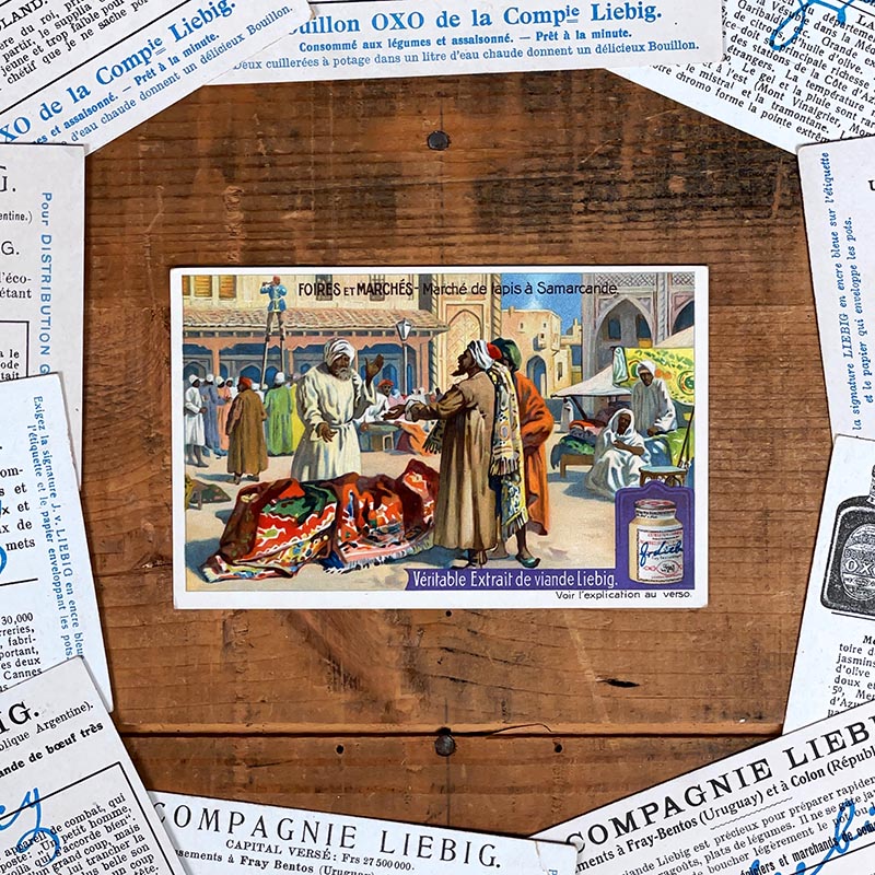image chromo ancienne illustration vintage liebig extrait 1900 1890 1910 collection Chevalier Roland
