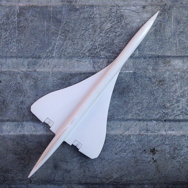 avion miniature airbus modèle réduit vintage plastique résine concorde 1980 air france supersonique