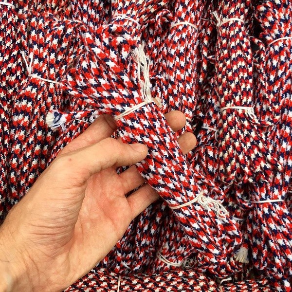 cordon tricolore fourragère ancienne vintage militaria mercerie tresse 1920 1930