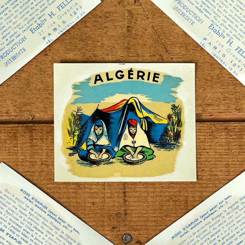 Décalcomanie Algérie 1960