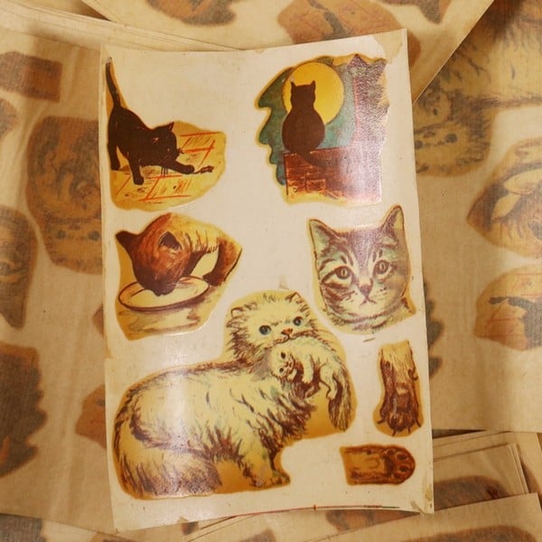 Cat & Kitten Decal No. 20