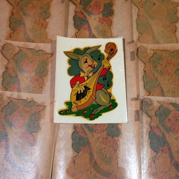Musician Rabbit Decal No. 54