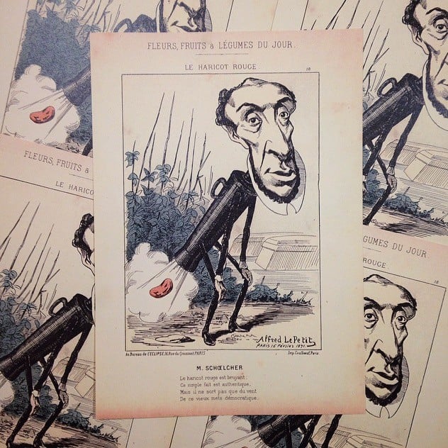 Dessin Satirique: Le Haricot Rouge 1940 N°1