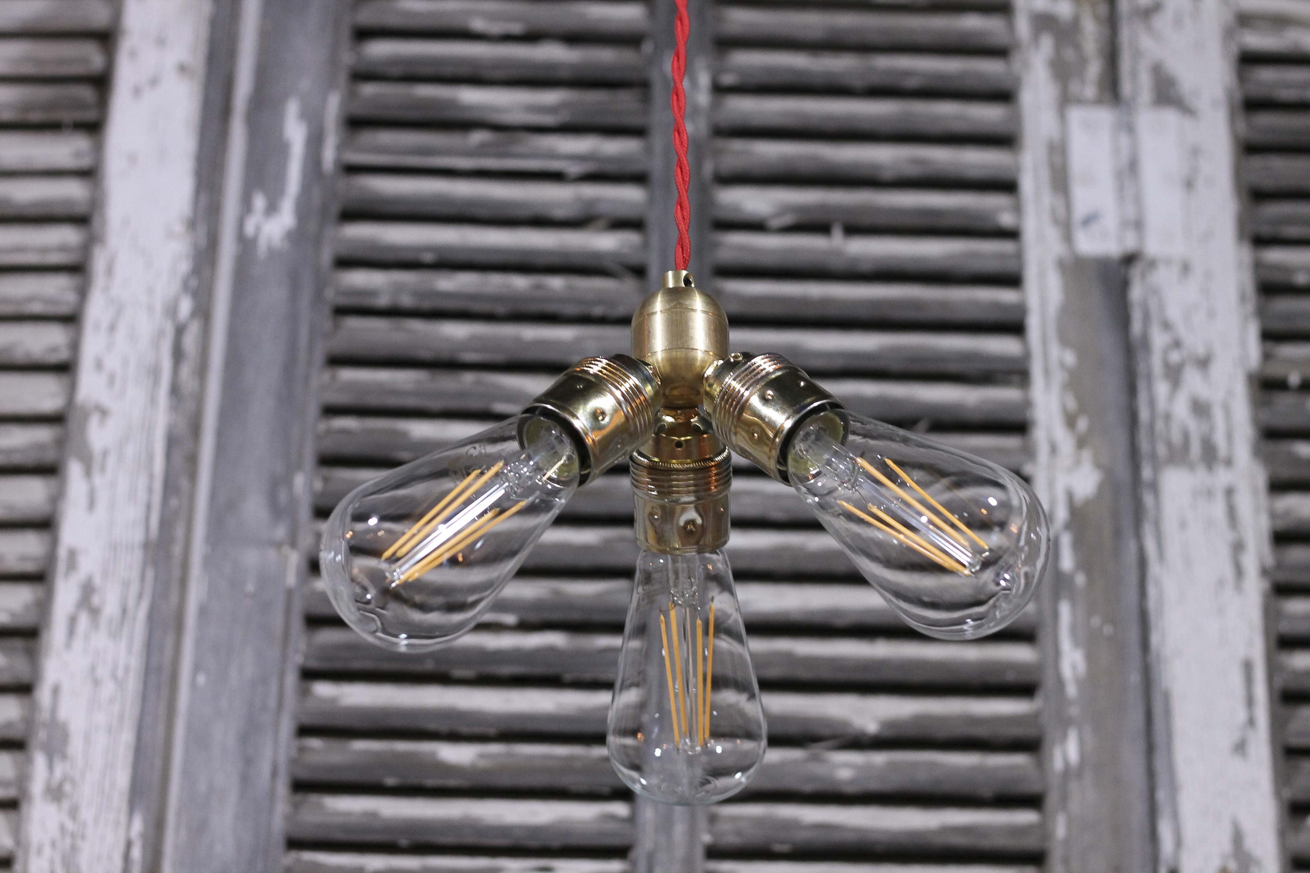 diviseur laiton trois électricité douille norme européenne ampoule quincaillerie 45 degré e27