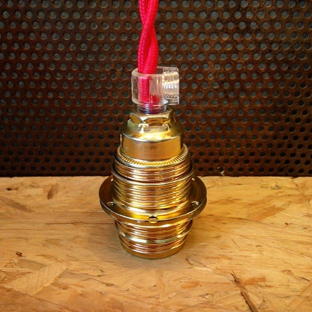 douille laiton E14 avec ailettes bague de serrage petit culot petite ampoule