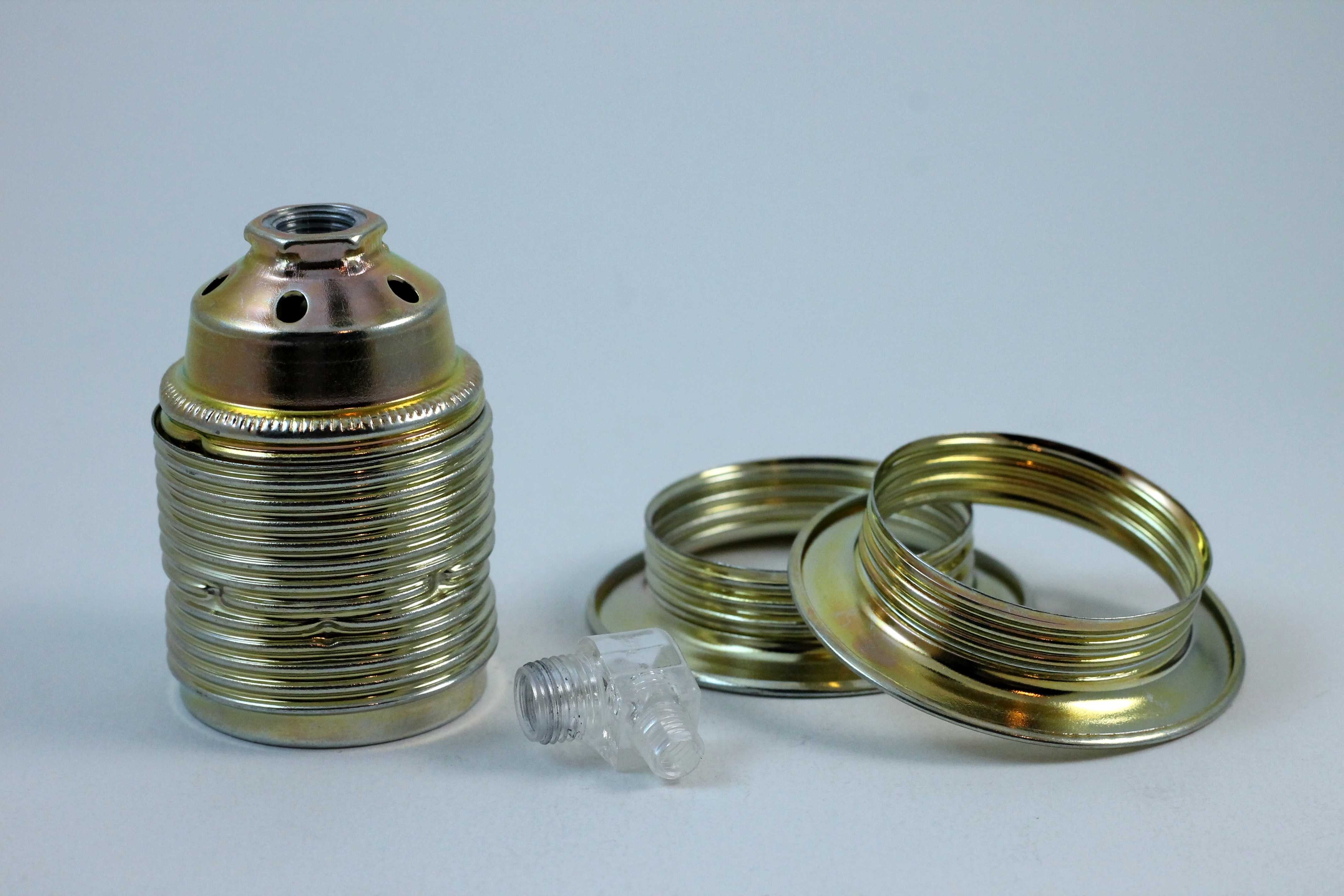 douille laiton E27 avec ailettes bague de serrage