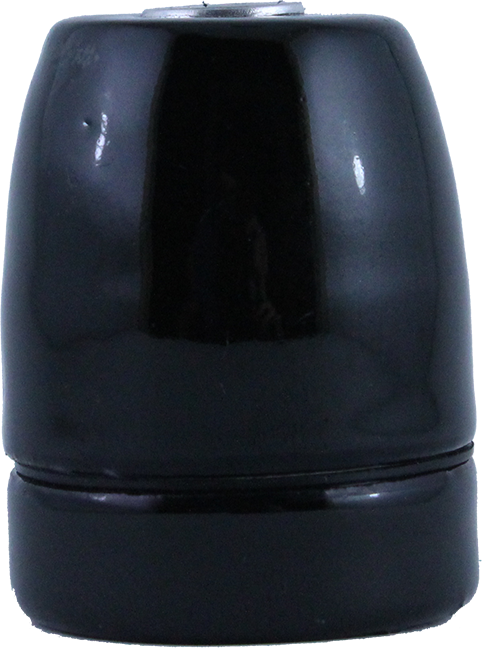 douille e27 électrique porcelaine noire