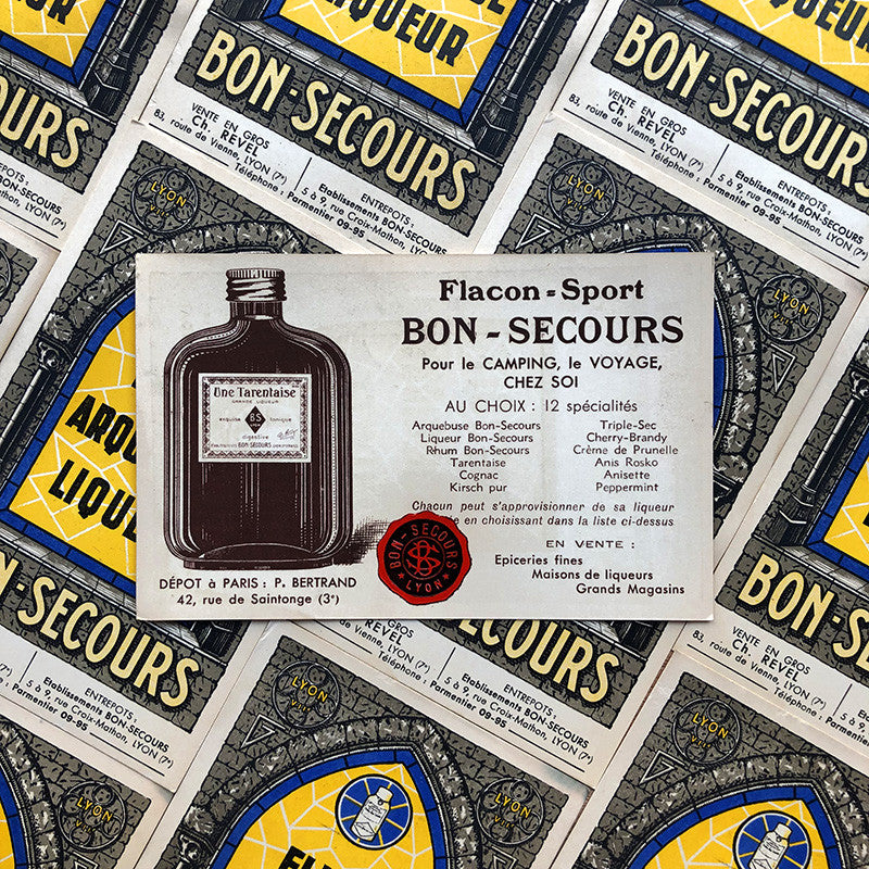 Elixir Arquebuse Liqueur Bon Secours 1930