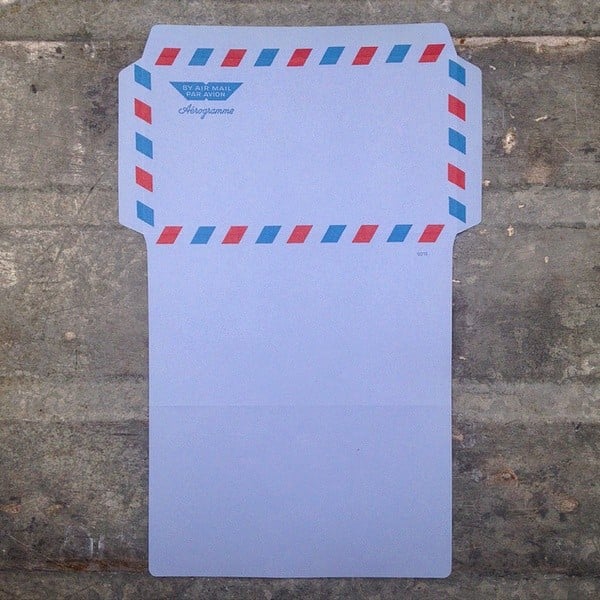 enveloppe à écrire aerogramme air mail ancienne 1960 1970