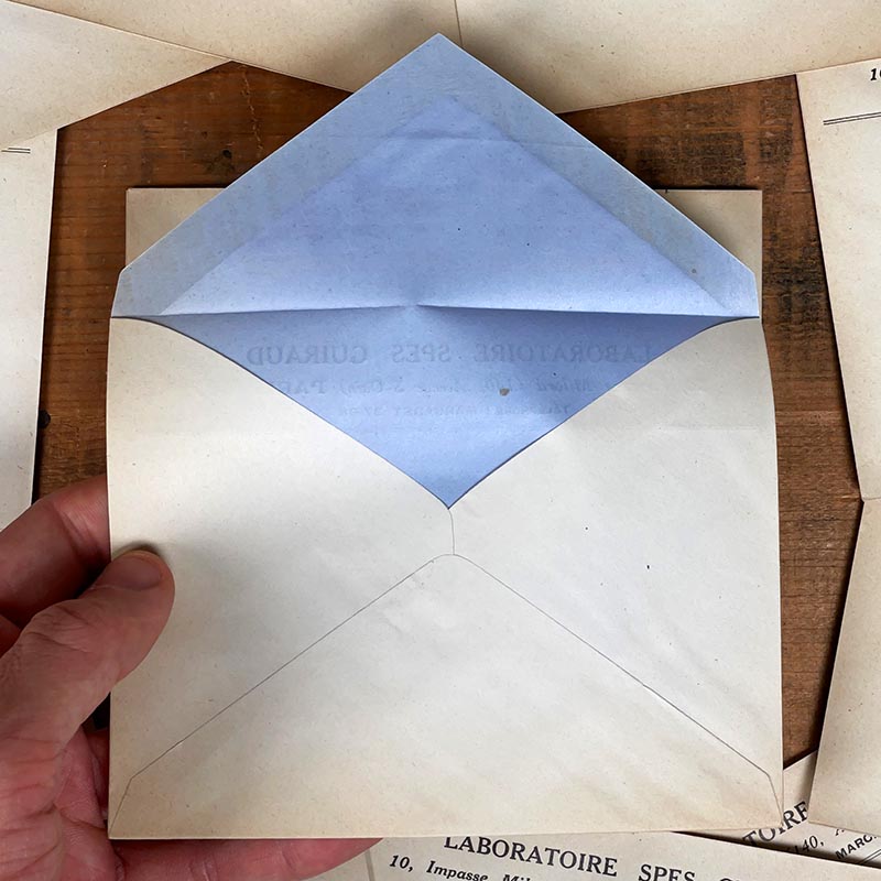 enveloppe à entête ancienne d'un ancien laboratoire spes guiraud paris 18eme 1930