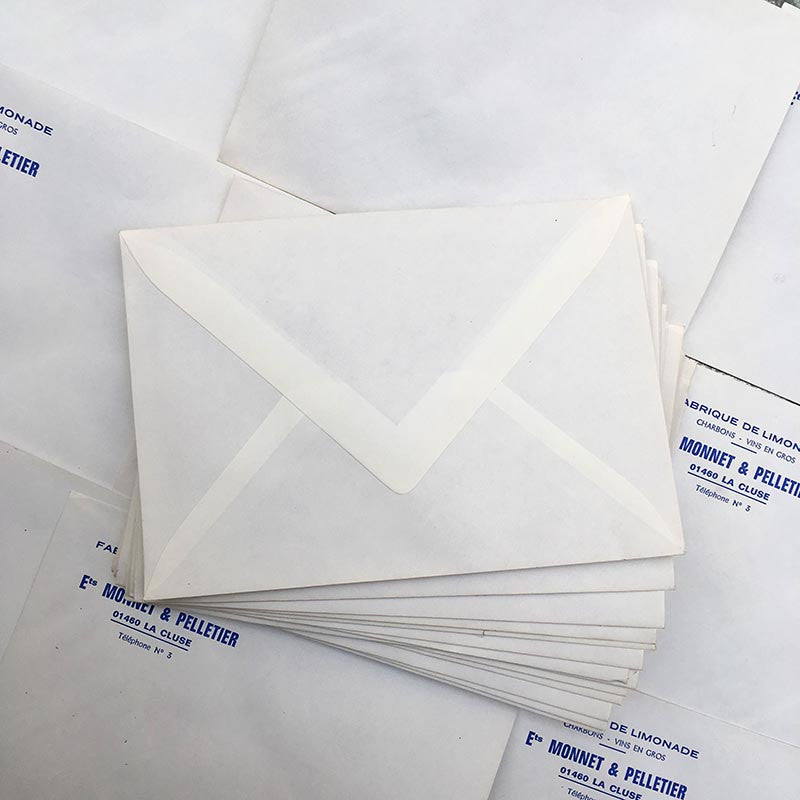 enveloppe papier limonade ancien vintage monnet pelletier imprimerie 1950