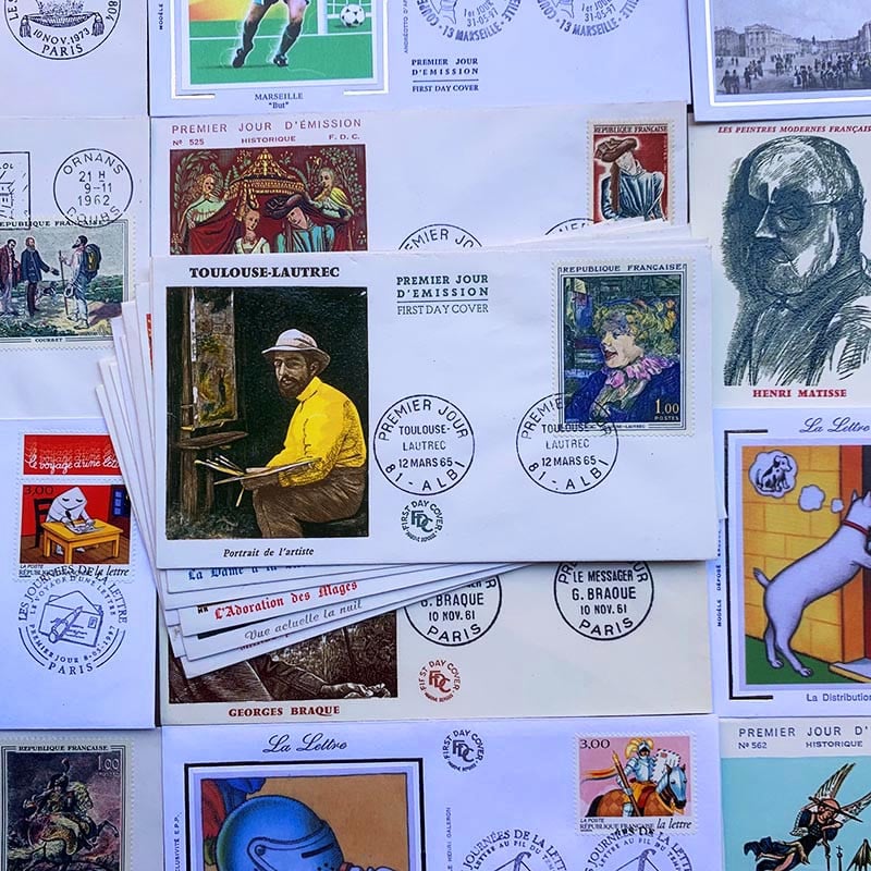 enveloppe premier jour d'édition timbre sortie officielle la poste ancienne vintage 1960 1970 1980 1990 france