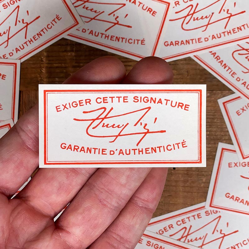 étiquette ancienne pharmacie hinglais reims epernay marne 1930 1920 exiger cette signature