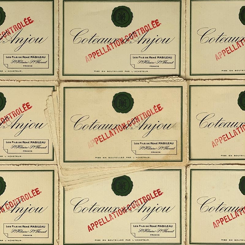 Étiquette Coteaux d'Anjou 1930