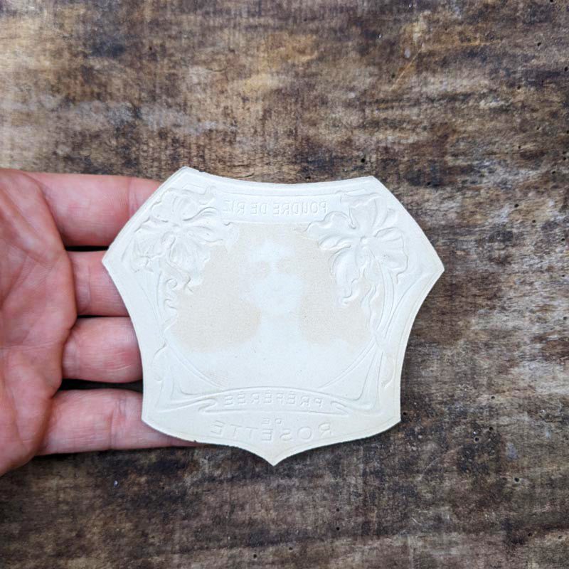 étiquette parfum ancien vintage poudrez riz rosette préférée parfumerie collection 1930