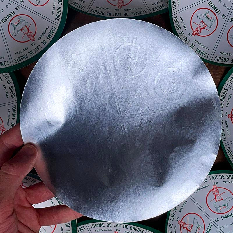 étiquette fromage ancien vintage fromagerie 1950 1960 tomme de lait de brebis la fermière aveyron