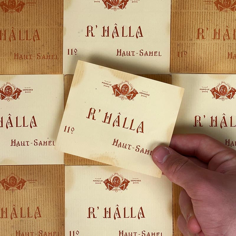 Étiquette Haut Sahel R'Halla 1900