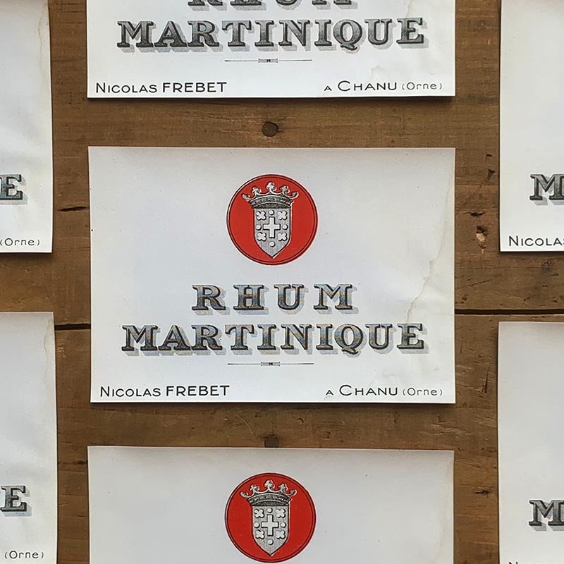 Etiquette Rhum Martinique 1920