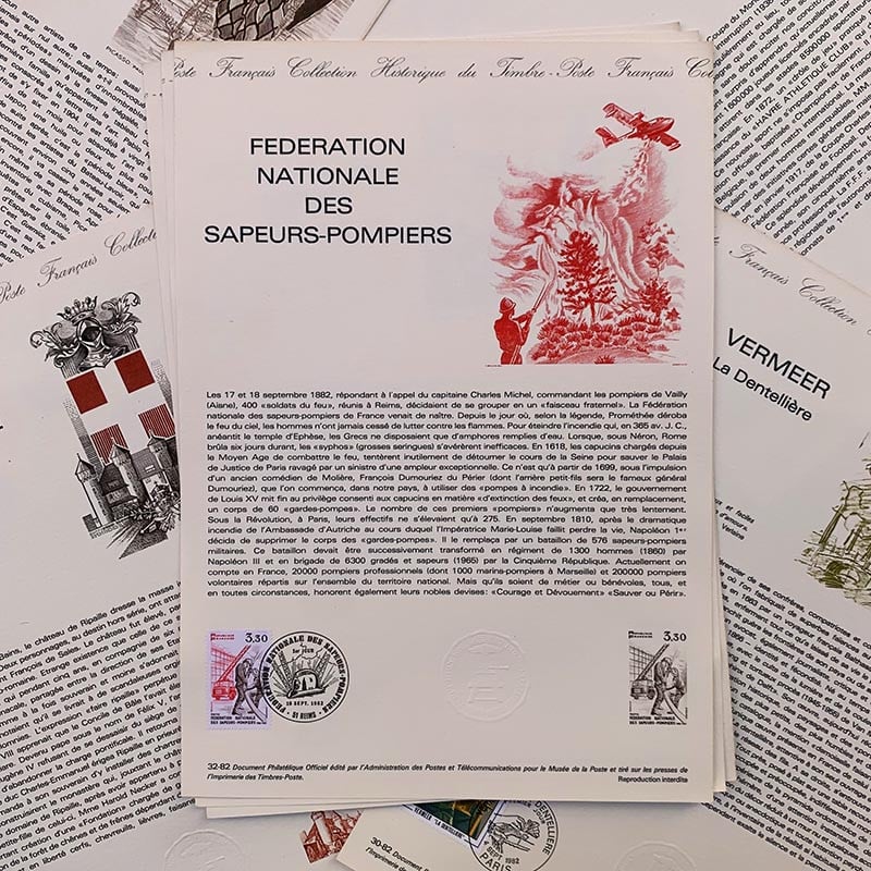 feuille premier jour d'édition timbre sortie officielle la poste ancienne vintage 1960 1970 1980 1990 france