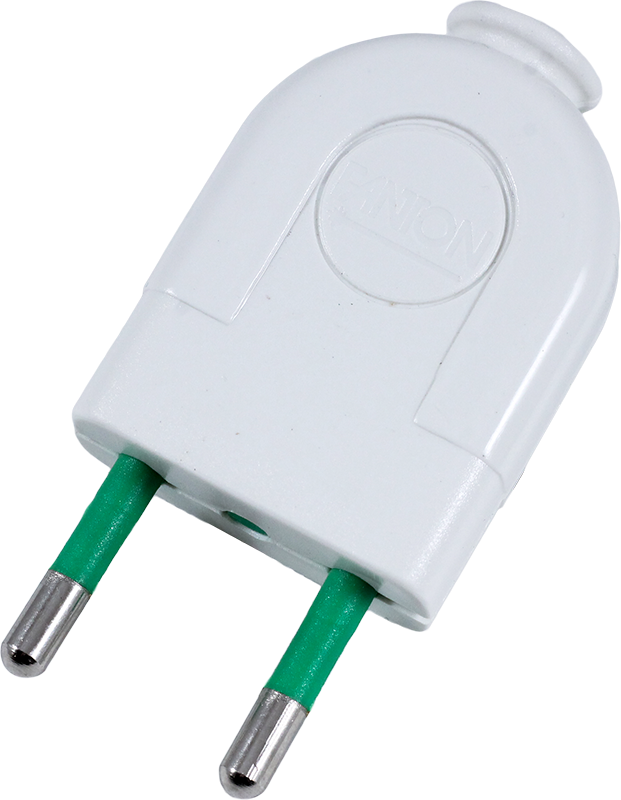fiche électrique pour prise male mâle brancher branchement 2 conducteurs