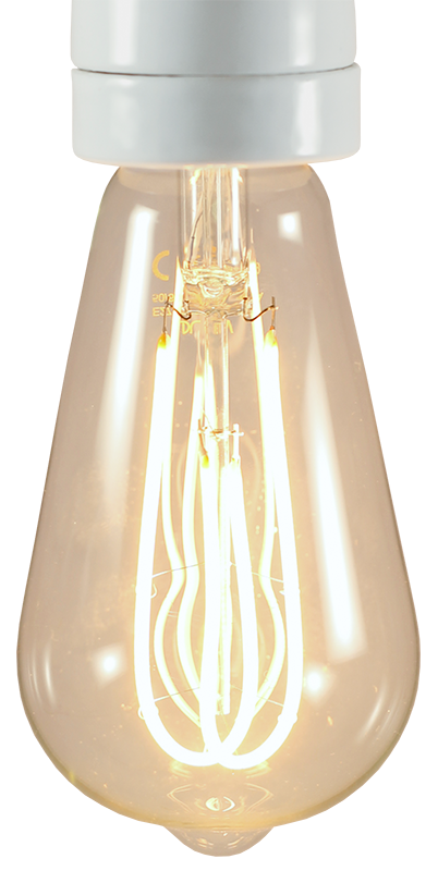 ampoule led e27 électricité quincaillerie lampe double loop 5w 2200 kelvin 280 lumen