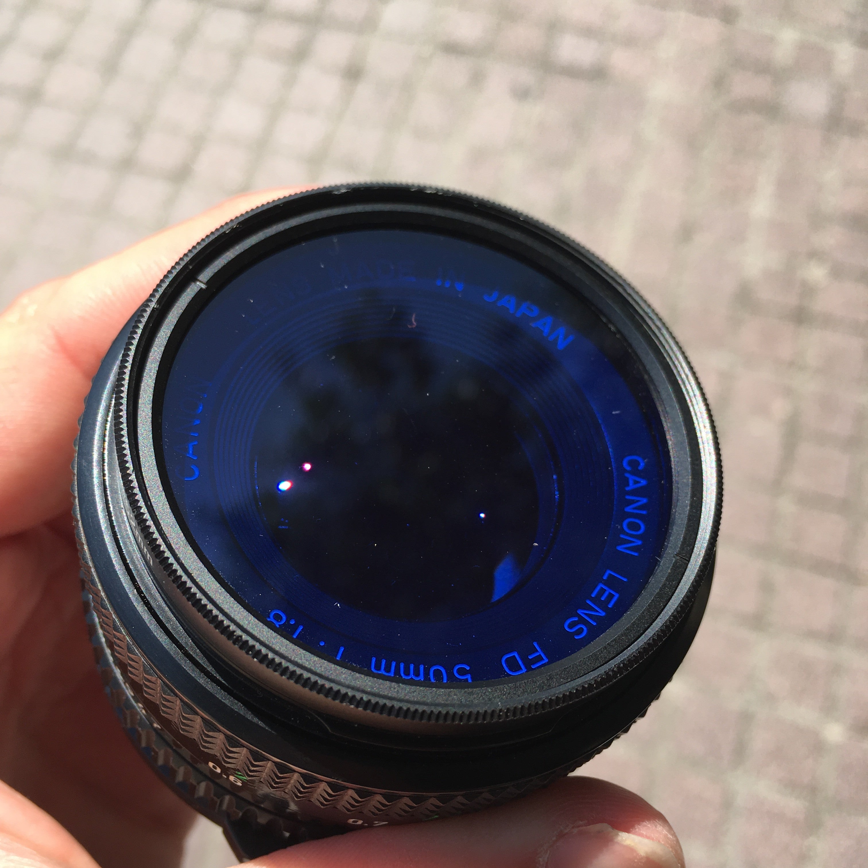Filtre bleu noir et blanc 49mm 52mm 55mm  objectif optique photo