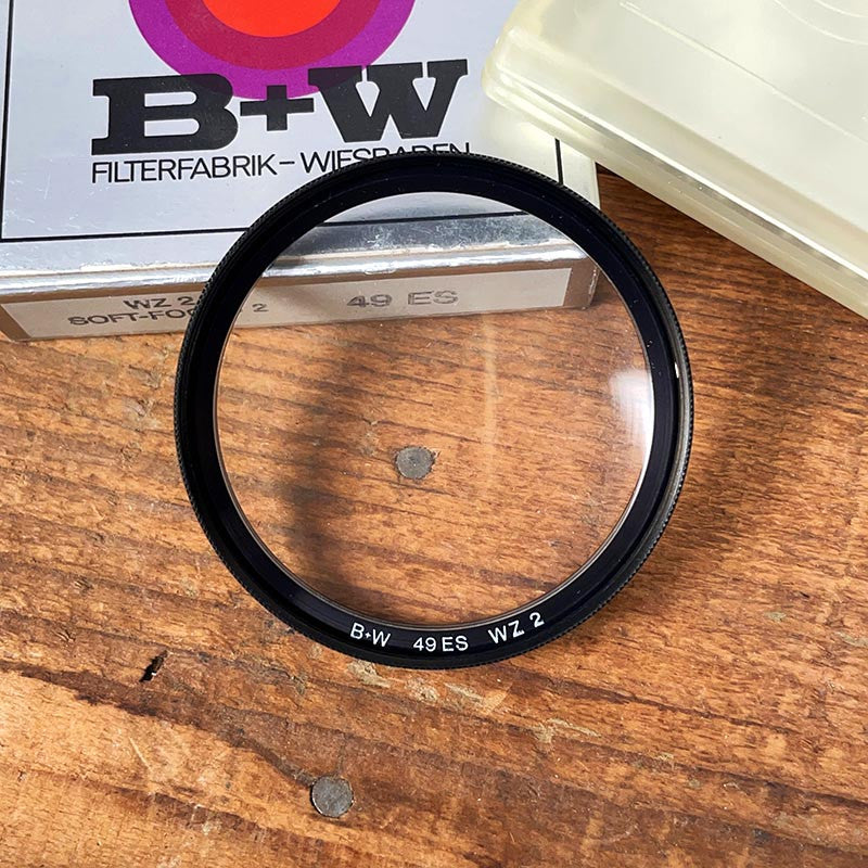 filtre photo créatif ancien b+w bw vintage 1970 1980 wz2 wz-2 soft focus 49mm 55mm