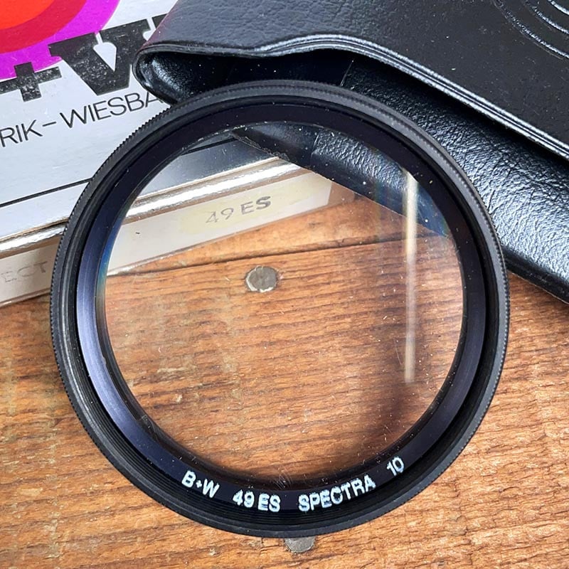 filtre photo créatif ancien b+w bw vintage 1970 1980 arc en ciel spectre spectra effect 10 49mm 55mm