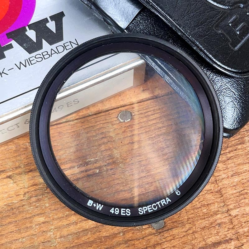 filtre photo créatif ancien b+w bw vintage 1970 1980 arc en ciel spectre spectra effect 6 49mm