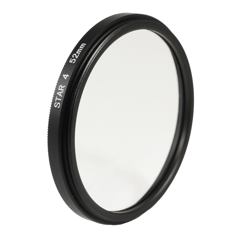 Filtre star 4 étoile point lumineux défraction 49mm 52mm 55mm objectif optique photo