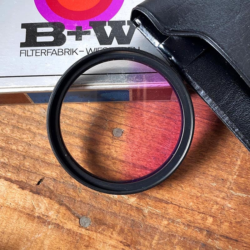 filtre photo créatif ancien b+w bw vintage 1970 1980 violett violet 543 graduel ciel 49mm 55mm
