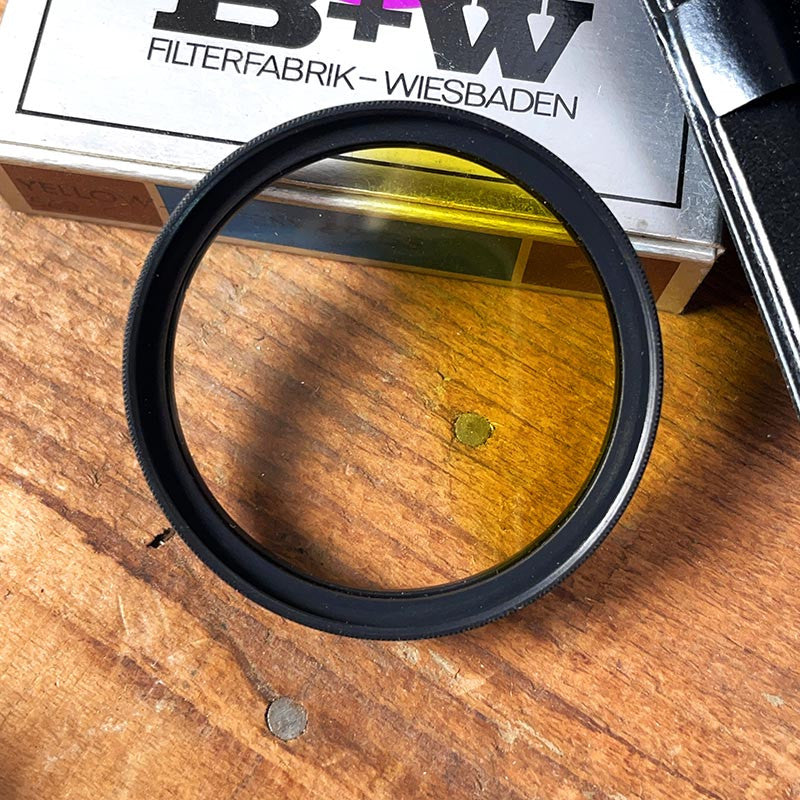 filtre photo créatif ancien b+w bw vintage 1970 1980 yellow-green 560 jaune vert graduel ciel 49mm