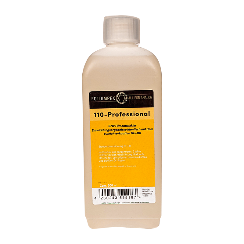 fotoimpex hc 110 révélateur noir et blanc film liquide concentré pellicule 1L