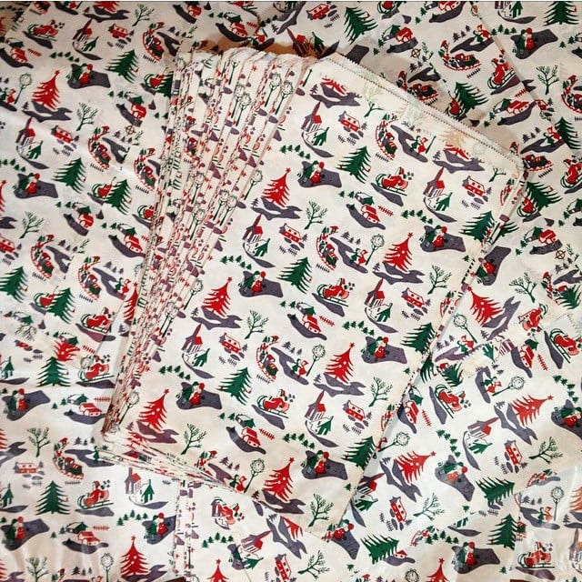 Large 1970 Christmas Gift Bag No. 3